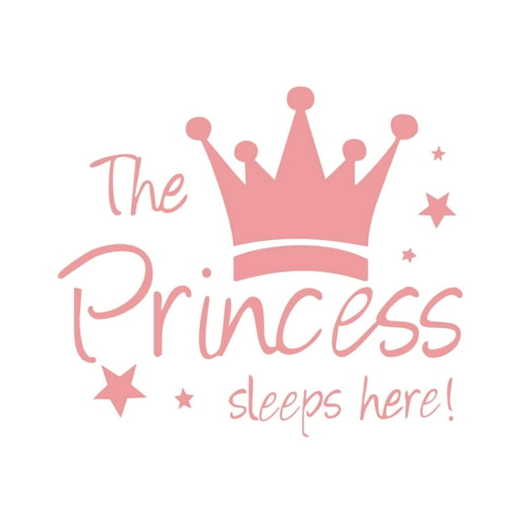 pdqouc Removable The Princess Wall Sticker Wall Sticker Girls Bedroom Decor Baby Room Art Decal for Girls Bedroom Living Room Dance Room Decoration