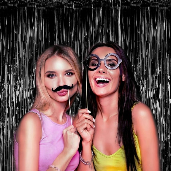 pdqouc Shining Foil Curtains 39x118 Inch Shimmer Curtain for Birthday Wedding Graduation Party Bright Rain Curtain Party Decoration Multicolor Window Door Wall Decor