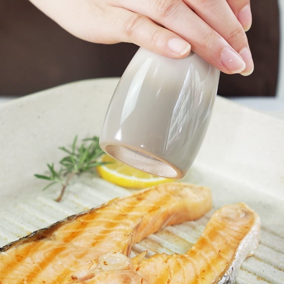 pdqouc Sichuan Pepper Sea Salt Manual Grinding Bottle High Appearance Level Ceramic Bottle with Lid Kitchen Household Barbecue Seasoning Jar Tools