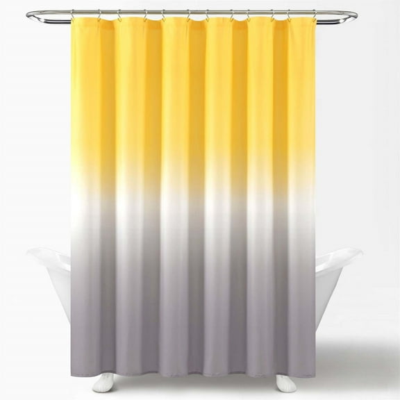 pdqouc Stylish Polyester Shower Curtain Plain Color Gradient Home Dry And Wet Partition Curtain Bathroom Printed Curtain Fabric Gift 70 x 70 Inch