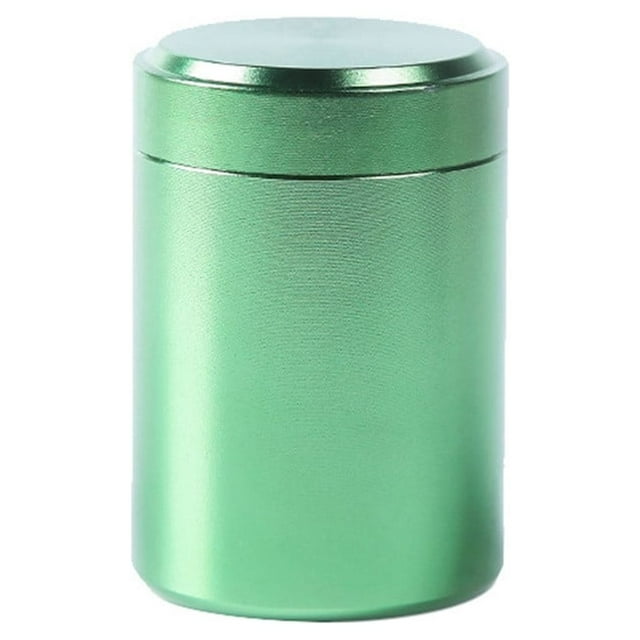 pdqouc Tea Tins Canister with Airtight Lids Mini Tea Storage Containers Round Tin Can Box for Storage Tea Coffee Sugar Loose Leaf for Home Kitchen