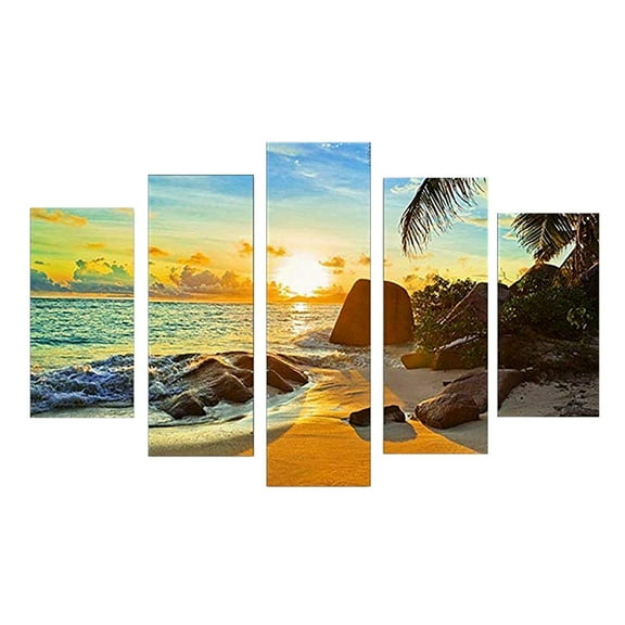 pdqouc Unframed Modern Art Oil Painting Print Canvas Picture Home Wall Room Decoration Christmas Holiday Party Decoration Props Home Room Party Decor Gifts