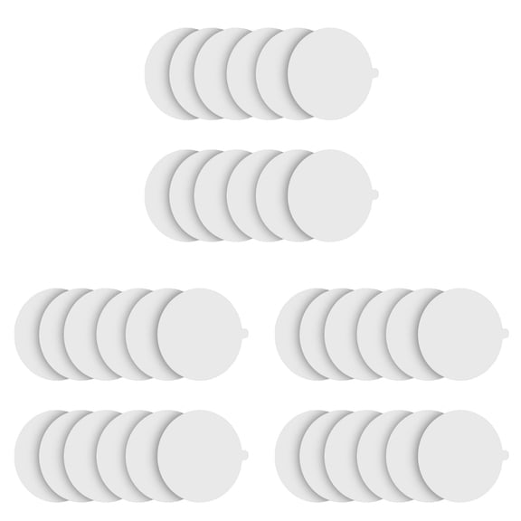 pdqouc Universal Flea Trap Replace Discs 7.1 Inch Replacement Glue Boards for Most Models Flea Traps for Inside Your Home, 36 Pack Round White