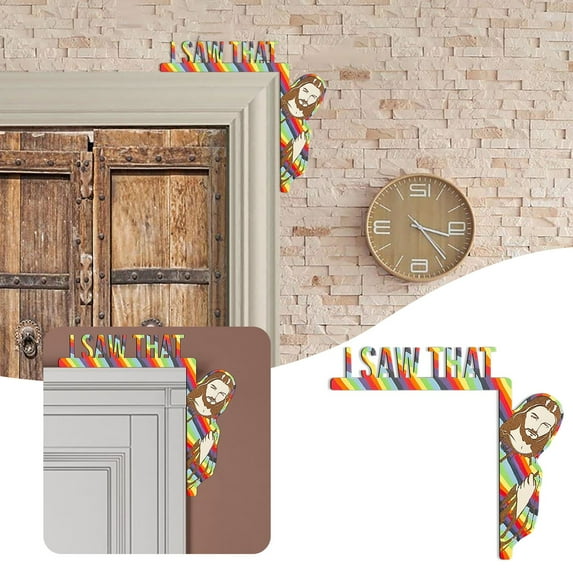 pdqouc Vintage Door Frame I Saw That Sign I Saw Door Sit Docrative Supplies Creative Fun Home Door Corner Decoration Christmas Party Gifts Decorations