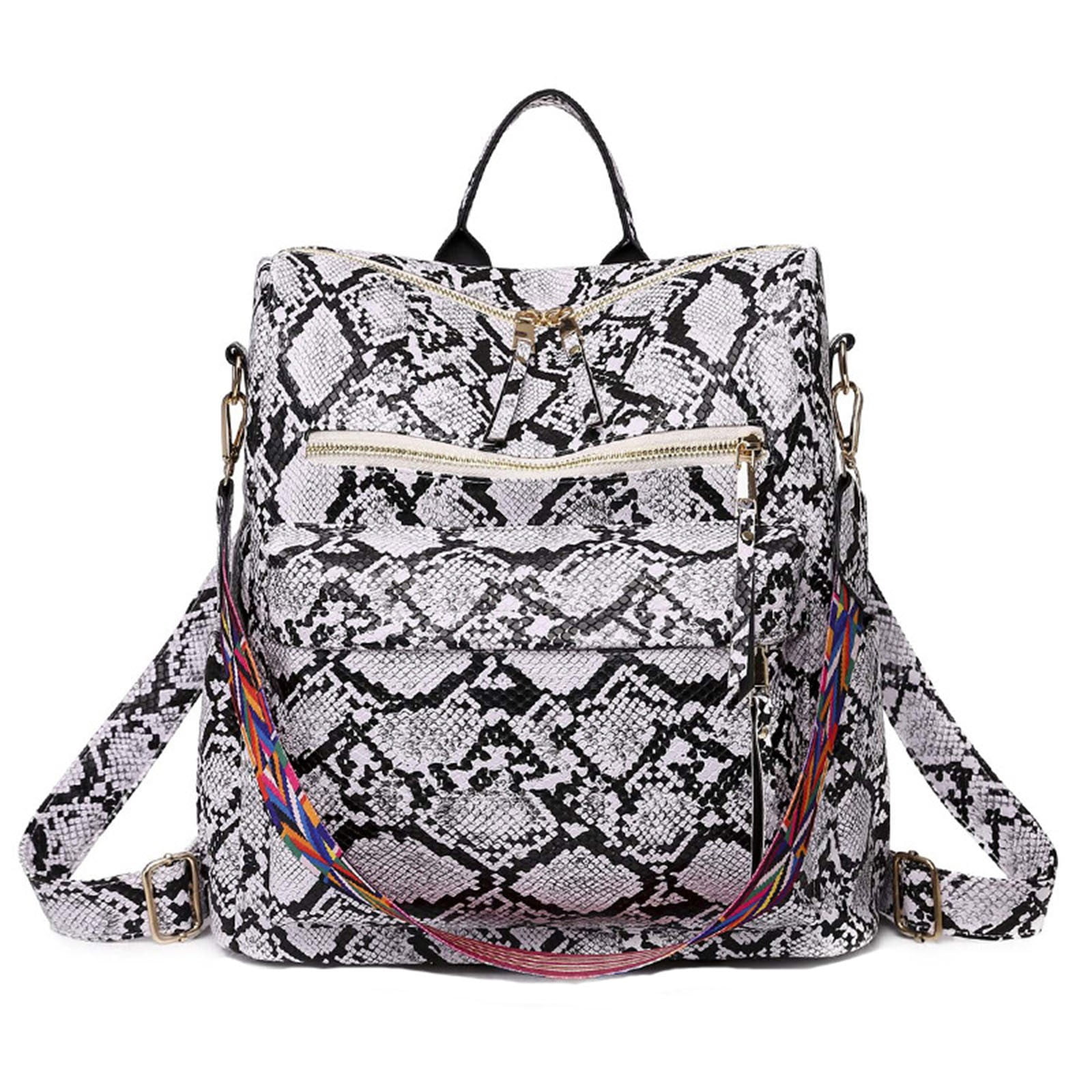 pdqouc Women Backpack Fashion Leather Backpack Purse for Women Large