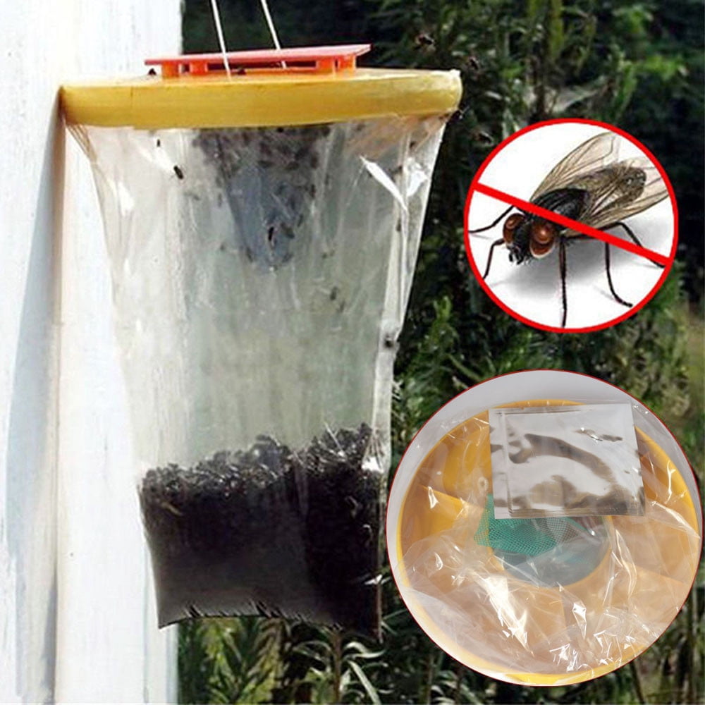 pdqouc pdqouc Red Drosophila Flyings Trap, Outdoor Hanging Catcher The ...