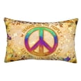 thumbnail image 1 of peace Pillow cases pillow covers Standard Size pillow case pillow protector, Soft ,with Zipper pillowcase 20"x30", 1 of 6