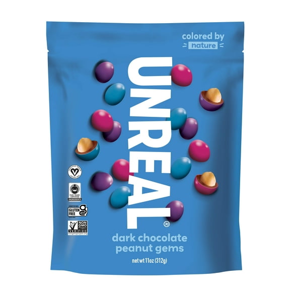 Dark chocolate peanut gems - value bags