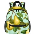 thumbnail image 1 of pear Airport Backpack Preppy Cute Mini Shoulder School Backpack Lightweight with Adjustable Shoulder Strap Large Capacity Printed Design, 1 of 1
