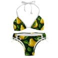 thumbnail image 1 of pear Women's One-Piece Swimsuit Bikini Set with Detachable Sponge and Adjustable Strap, Two-Pack, for Swimming Scenes, 1 of 6