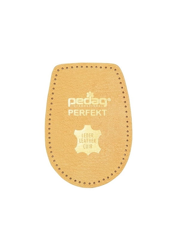 ® PERFEKT Black Extra Soft, Anti-Skid Heel Pad Cushions, Black Leather, Size L 5-7