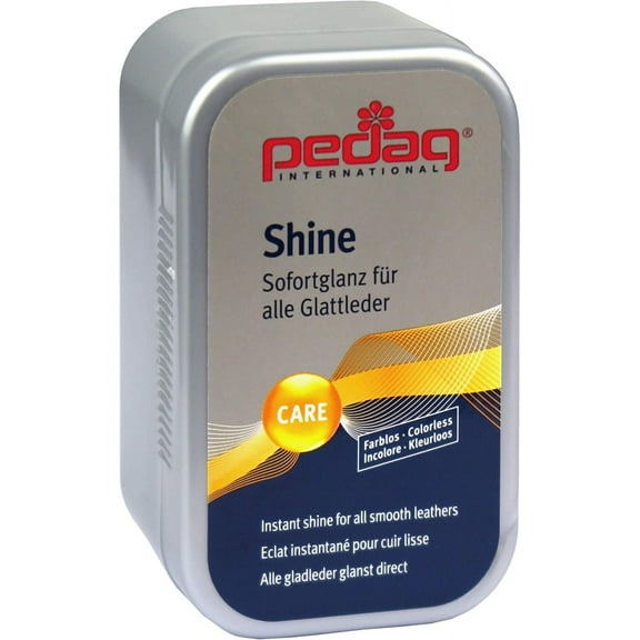 pedag Shine Instant Shine for All Smooth Leathers, Imitation and Synthetic Leathers, 2.2 Ounce