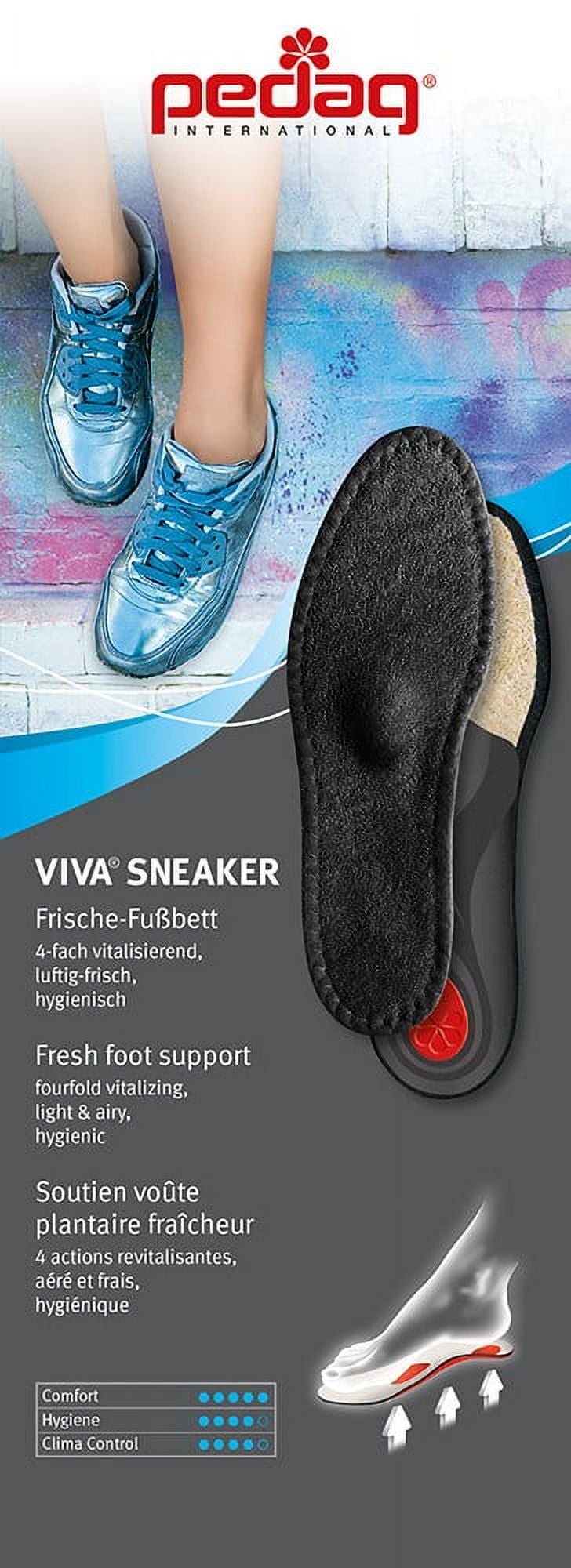 Padding Sneaker pedag® VIVA SNEAKER Cotton Terry Orthotic with Sisal Padding Semi ...