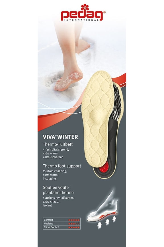 ® VIVA WINTER Cold Weather Orthotic with Wool Foam and Aluminum insulation, Arch Support, Metatarsal and Heel Pad, Size 12M
