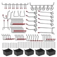 thumbnail image 1 of BN-LINK Pegboard Hooks, 114PCS Pegboard Accessories Organizer Kit, Pegboard Organizer Kit with Bins, Cups, Durable Metal Hooks for Tool Organization, Garage, Workshop, and Craft Storage, 1 of 6