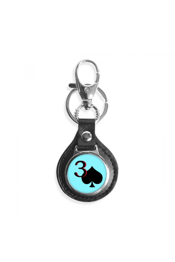 pejupiter spade 3 poker key link chain keyholder finder hook metal