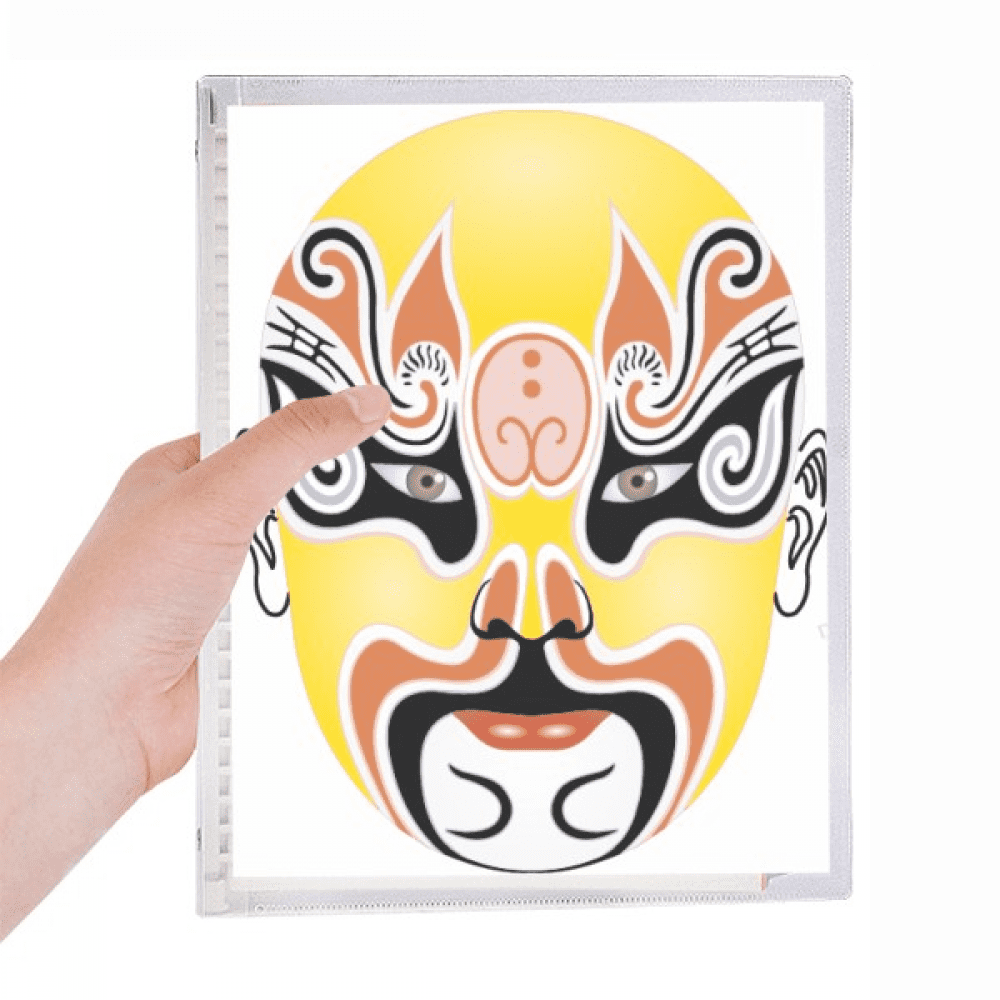 peking opera head colorful zhanwancheng notebook loose diary refillable journal statiry