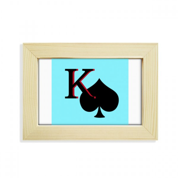peking spade k poker desktop decorate photo frame picture art painting 5x7 inch
