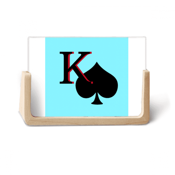 peking spade k poker photo wooden photo frame tabletop display