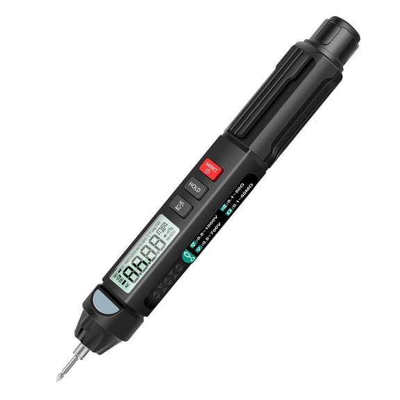 pen multimeter Current A3007 Pen Multimeter 6000 Counts Digital Multimeter Meter Tester with LCD Display Backlight Flashlight NCV Auto-off for Voltage Current Resistance Capacitance Diode