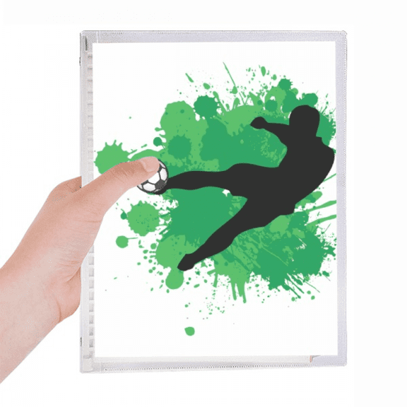 penalty kick soccer football sports notebook loose diary refillable journal statiry