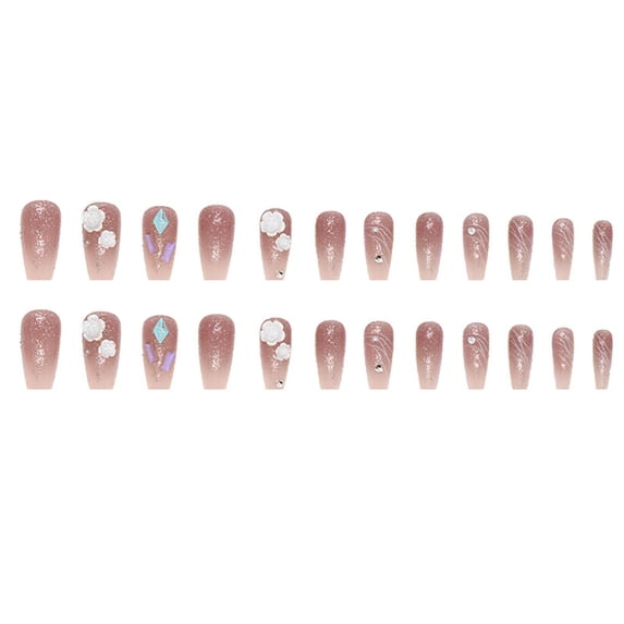 pengxiang Clearance Nails Kit Acrylic Set,Custom Semicured Gel Nail Sticker Real Nail Polish Strips