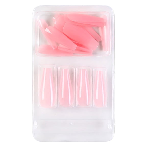 pengxiang Clearance Nails Kit Acrylic Set,Europe And America Full Coverage Nails For Ladies And Girls 24 Pieces Long With Glue