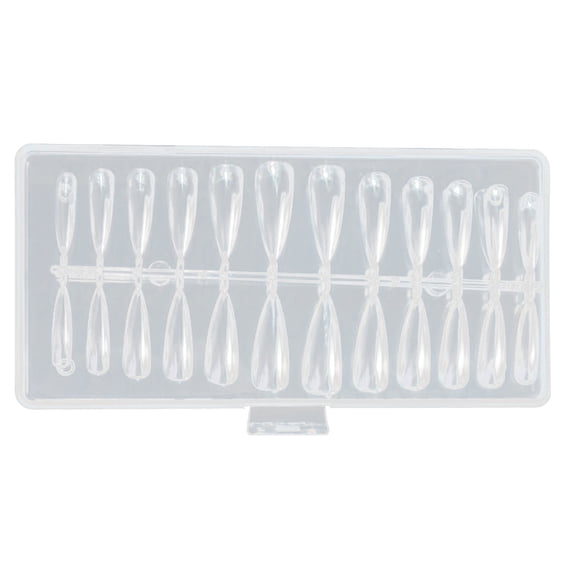 pengxiang Clearance Nails Kit Acrylic Set,Nail 120 Pieces Boxed Transparent Water Tube Nail Transparent Nail Nails Full Coverage Pressed On The Nails For DIY Nail Salon Practice Nails