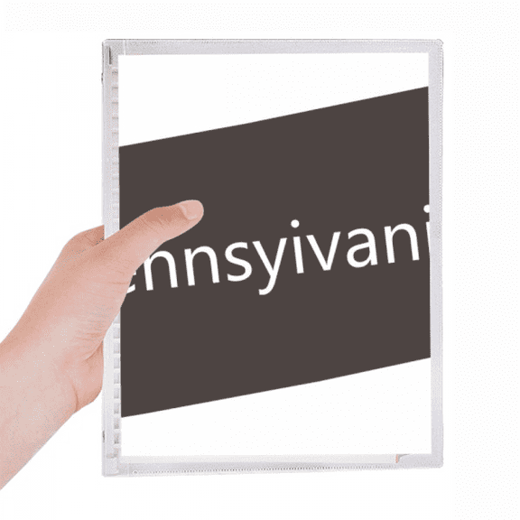 pennsylvania usa map outline notebook loose diary refillable journal statiry