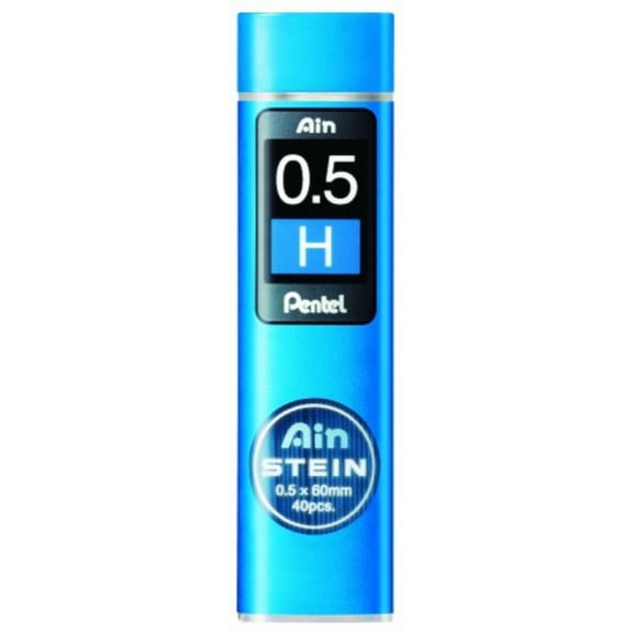 Pentel Ain Stein Lead Refill (0.5mm), H, 40 Leads per Tube