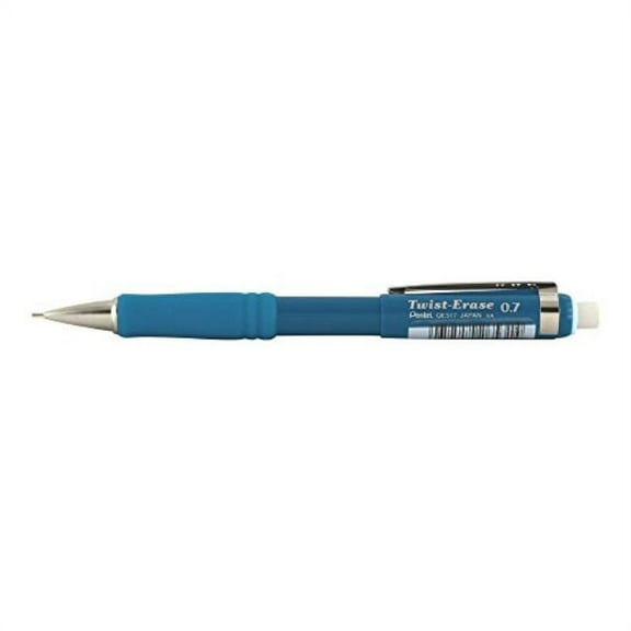 pentel twist-erase mechanical pencil 0.7 turquois