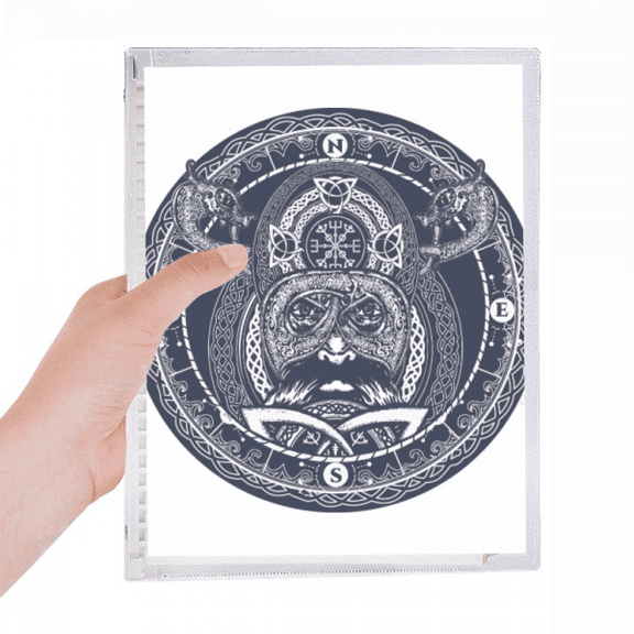 people compass art pattern notebook loose diary refillable journal statiry