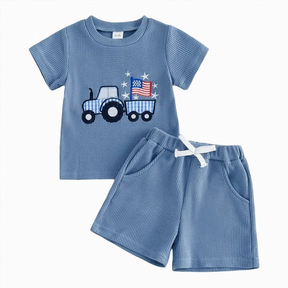 peqiut Toddler Baby Boy Clothes 0 6 12 18 24 Months 3T Letter MAMA'S BOY Short Sleeve T Shirt Top and Pants with Pocket Cute Summer Outfit 2Pcs Set