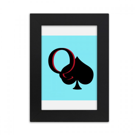 pequeen spade q poker desktop photo frame picture display art painting exhibit
