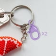 thumbnail image 1 of perfeclan 2 Pieces Lobster Clasp Lobster Claw Clasp DIY Heart Shape, Cute Keyring Buckle Hook for Purse Keychain, Sewing Charms Keyring, 1 of 9