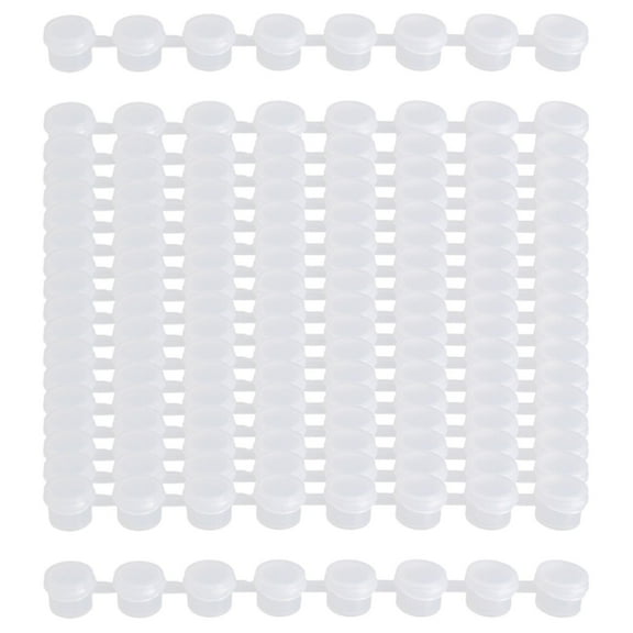 perfeclan 20x Empty Paint Pots Strips Acrylic Paint Containers Arts with Lid Empty Storage Paint Containers for School Supplies , 3ml 23cm