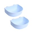 thumbnail image 1 of perfeclan 2x Crate Dog Bowls Water Feeder Dish Easily to Mount Slow Feeding for Wire Cages or Crates for Birds Small Dogs Rabbit Cat Pets Blue, 1 of 9