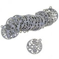 thumbnail image 1 of perfeclan 2x20 Pcs Tree Leaf Sun Snowflake Jewelry DIY Charms Round , , 3 Pcs, 1 of 7