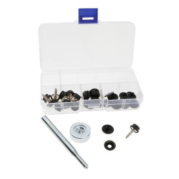 perfeclan 4xFastener Screw Snaps Marine Boat Canvas Snaps Bolt Nut for