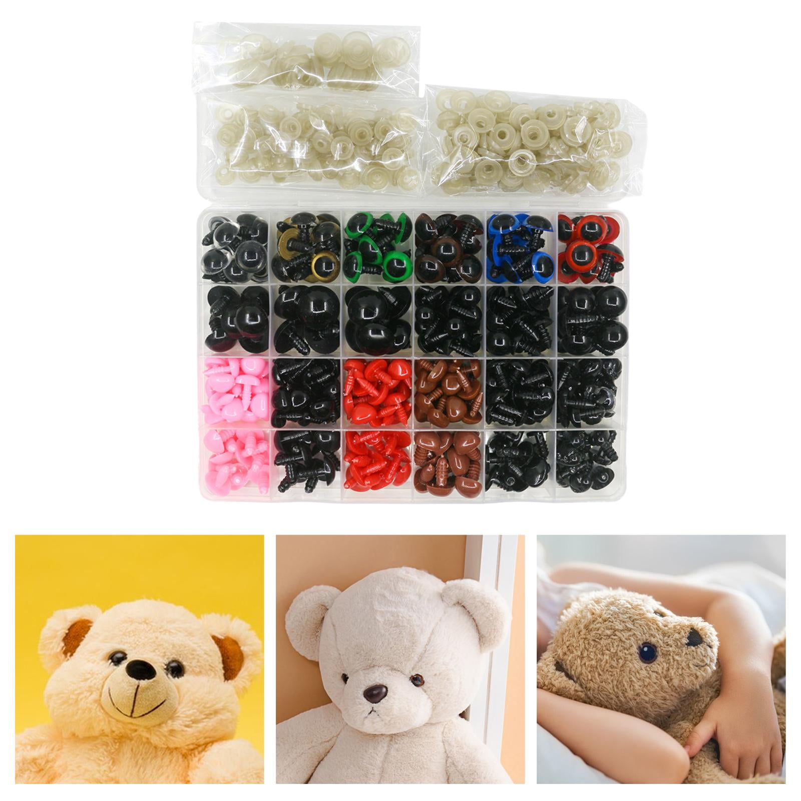 perfeclan 604Pcs Safety Eyes and Noses Plush Toy Eyes Toy Eyes for Stuffed Animals for Stuffed Doll Plush Animal DIY Accessories Making