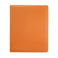 thumbnail image 1 of perfeclan A5 Photocard Binder PU Leather Cover Photo Card Album, 3 Rings, 4 Pocket Card Binder Sleeves for Card Baseball Football Card Orange, 1 of 9