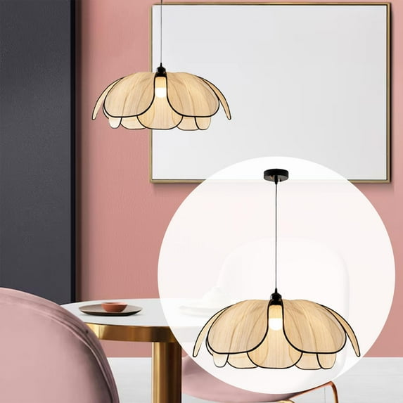 perfeclan Boho Chandelier Hanging Light Nordic Decorative Bedroom Ceiling Hanging Lamp with E27 Bulb for Study Living Room Cafe Kitchen , diameter 50cm
