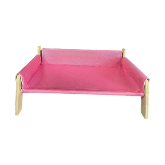 perfeclan Cat Sofa Chair,Pet Furniture Floor Standing, Resting and Sleeping Cat Scratching Sofa, Pet Bed for Small Dogs Small Animal pink