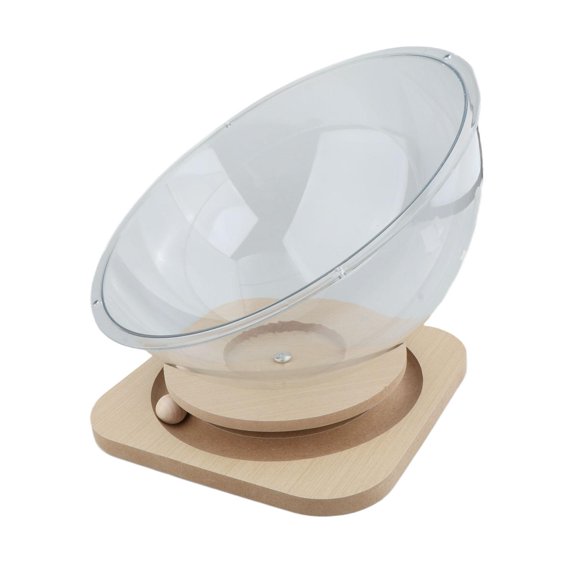 perfeclan Clear Capsule Cat Bed Nest All Seasons Small Pets Bed Toy Sleeping Nest Semi Circular Bed for Puppy Small Animal Kitty Bunny L