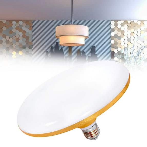 perfeclan Flat Light Bulb LED Lamp Incandescent Equivalent High Power Pendant Fixture Light Bulb for Kitchen Loft Workshop Market Porch 50W