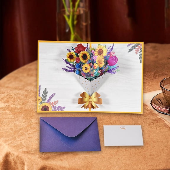 perfeclan Greeting Card 3D Greeting Card Birthday up Greeting Card for Celebration Festival Wife