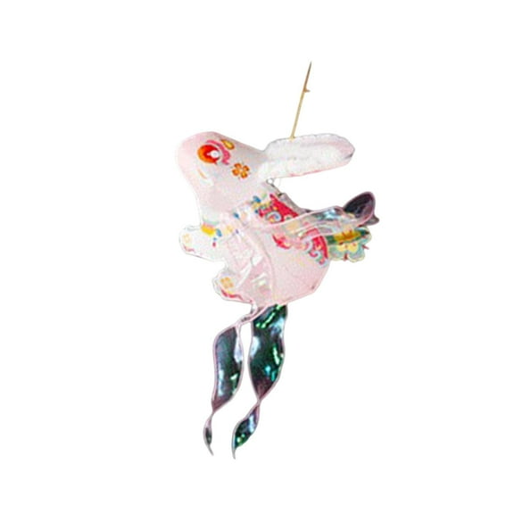 perfeclan Mid Autumn Festival Lantern DIY Portable Lantern Chinese Hanging Lantern Decorative Material Lantern for Moon Festival Pink