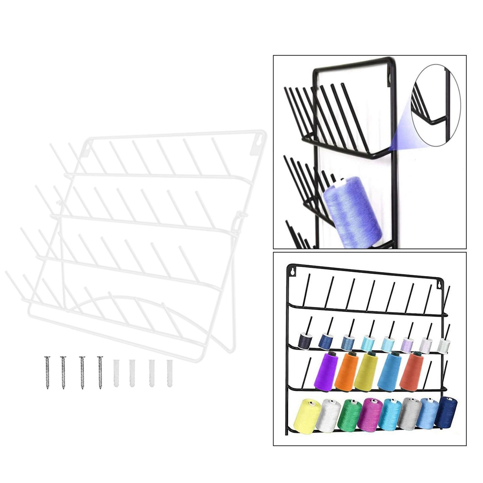 perfeclan Sewing Thread Rack Holder Embroidery Thread Organizer Wall ...