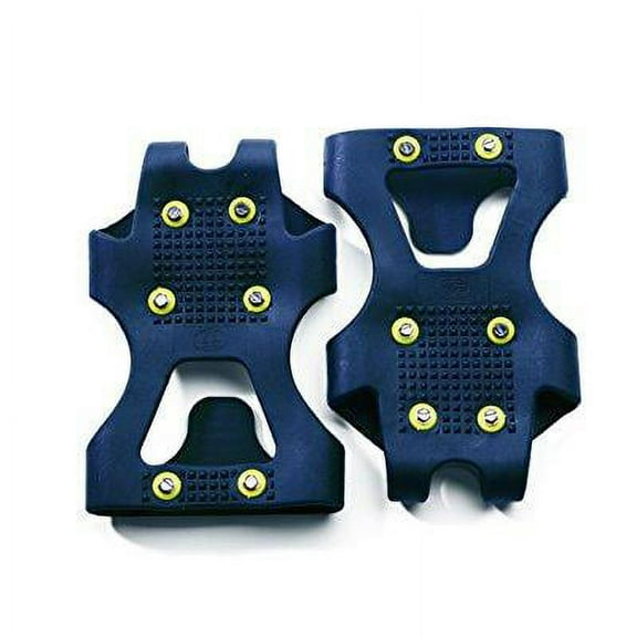 perfect solutions ice traction slip-ons - large, black, one size, stretch-on traction footgear for ice and snow