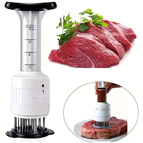 For perfectly tender steaks, unlock the secrets of professional chefs Premium Meat Injectors for Tenderizing and Seasoning Steaks, Kitchen Accessories, Grill Accessories, Grill Accessories